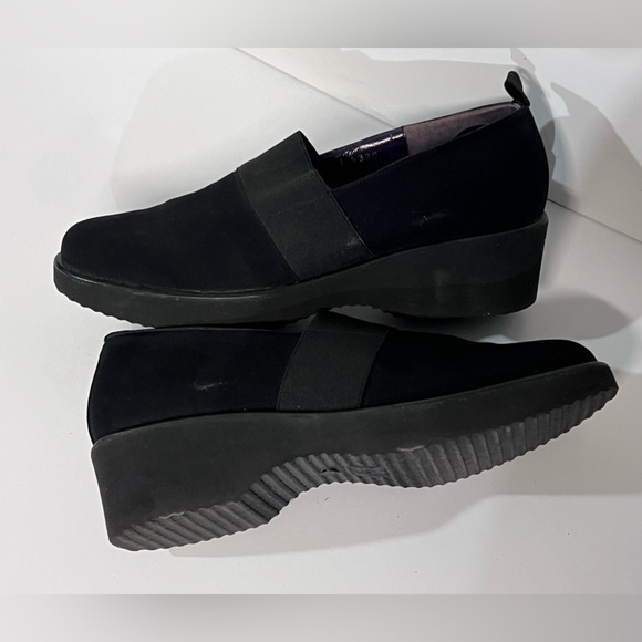 DONALD PLINER Black nylon SI CORA slip on shoes size 9N. - Picture 6 of 7